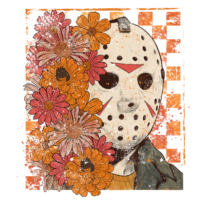 Jason flowers, Halloween, Press-ready, Transfer only, MTO