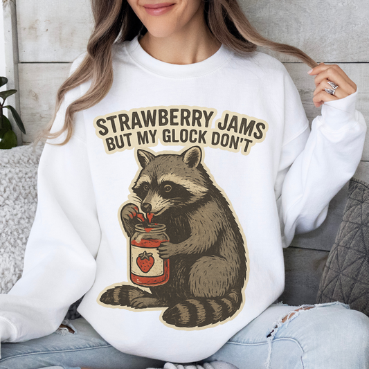 Strawberry jams but my glock don't - Sweatshirt - Gildan 1800